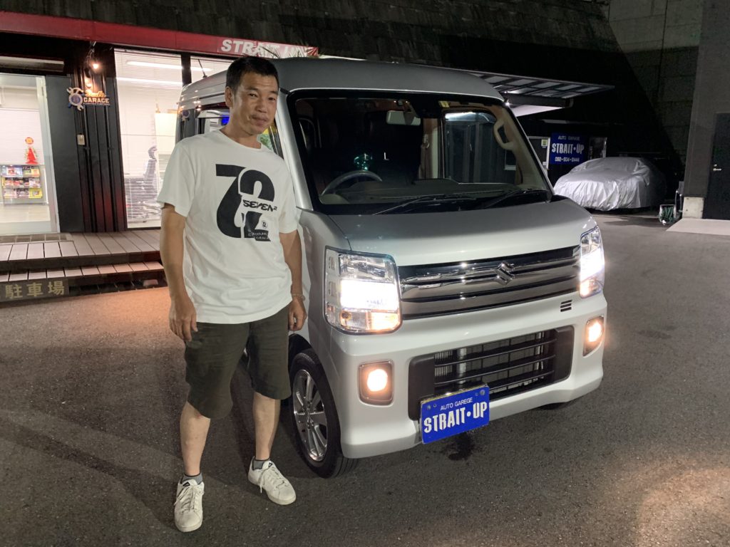 R1 9 17 福岡市 F様 スズキ エブリイワゴン Pzts ストレートアップの中古車販売